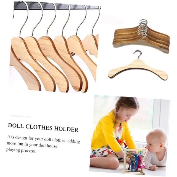 SOIMISS 12 Mini-Holzgürtel für Puppenkleidung, robust und sicher