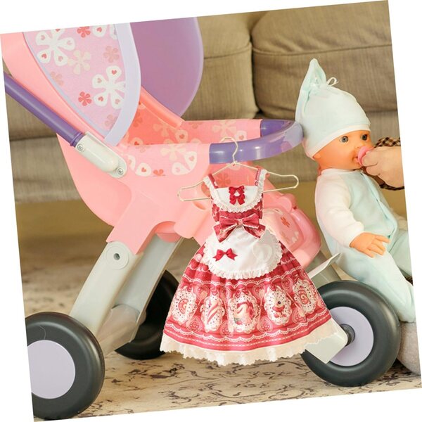 NOLITOY Set 20 Mini Cintre in Metallo per Abiti di Bambole e Accessori