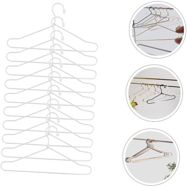 iplusmile Set mit 10 Mini-Eisenbändern für Puppenkleidung, Weiß, 12 x 6 cm