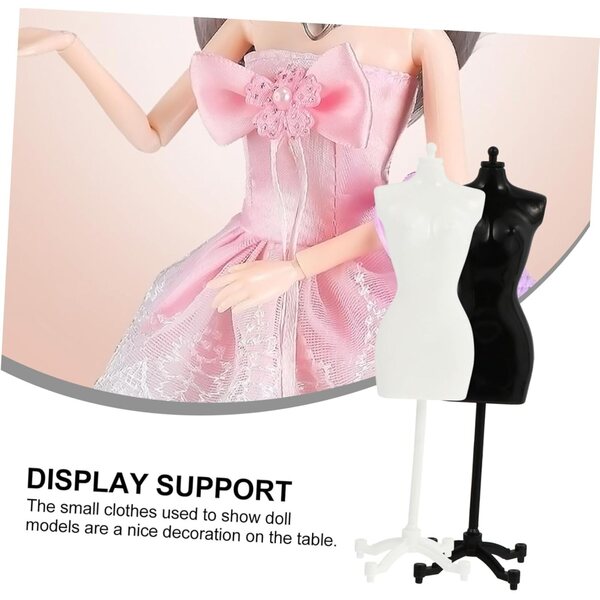 Gadpiparty 6 Mini Manichini Bianchi per Abiti Bambole - Supporto Robusto e Realistico