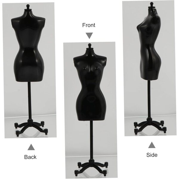 Gadpiparty 6 Mini Manichini Bianchi per Abiti Bambole - Supporto Robusto e Realistico