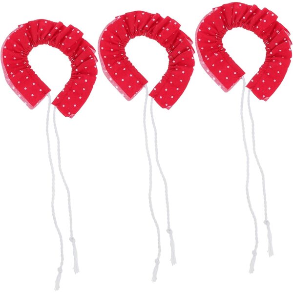 Gadpiparty Set 3 Collari Vintage in Tessuto per Bambole Miniature - Accessori Eleganti