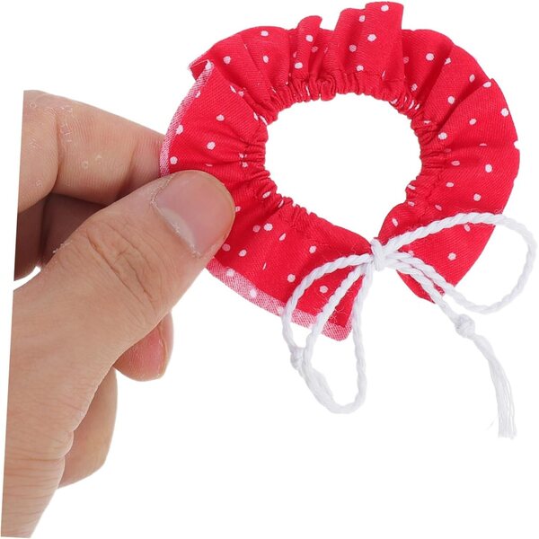 Gadpiparty Set mit 3 Vintage-Stoffhalsbändern für Miniaturpuppen – elegantes Zubehör