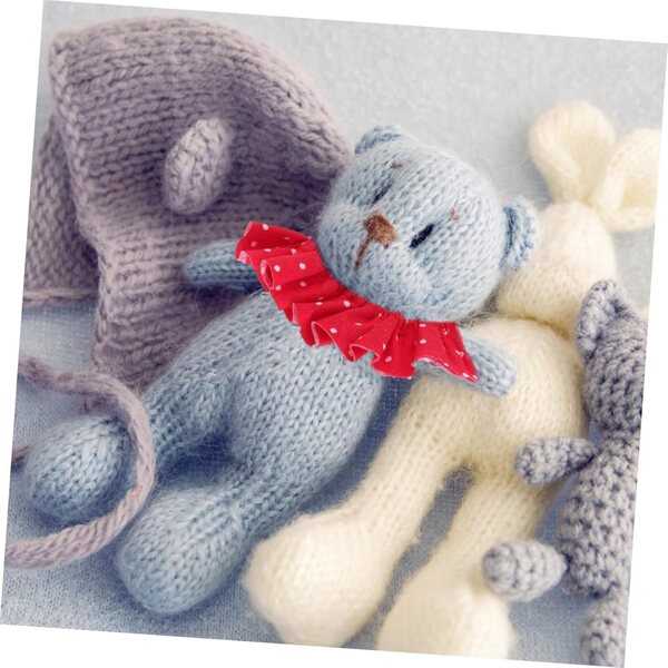 Gadpiparty Set mit 3 Vintage-Stoffhalsbändern für Miniaturpuppen – elegantes Zubehör
