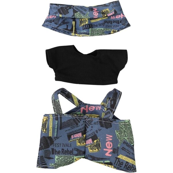 Set aus Kleidung und Accessoires für 17-cm-Puppe mit platzsparender LEWOTE-Tasche