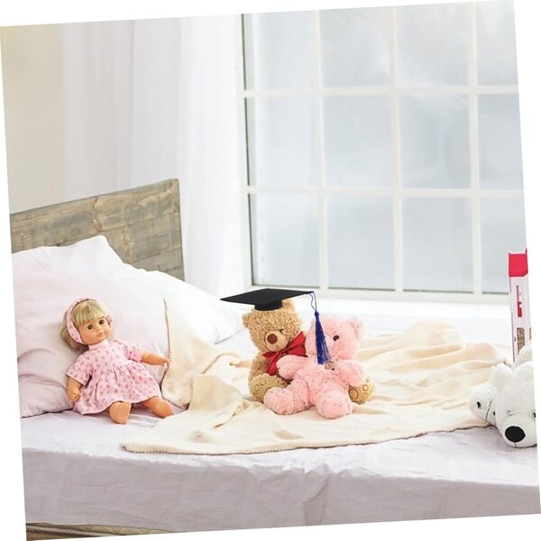 Tenuta di Laurea per Bambole con Roba e Cappello Decorativo Multicolore in Peluche