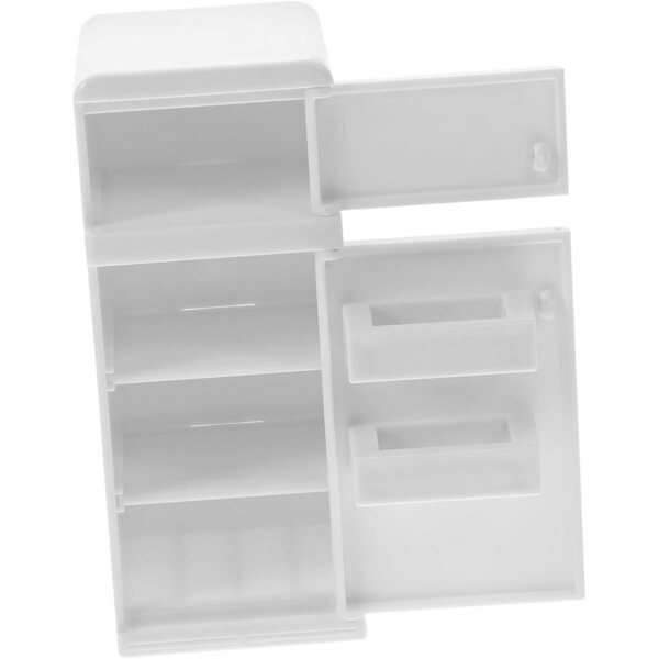 BESPORTBLE Mini Frigorifero bianco in miniatura per casa delle bambole e artigianato