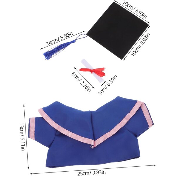 Tocco Kostüm und Tunika für Plüschpuppen – komplette Babypuppe 30 cm