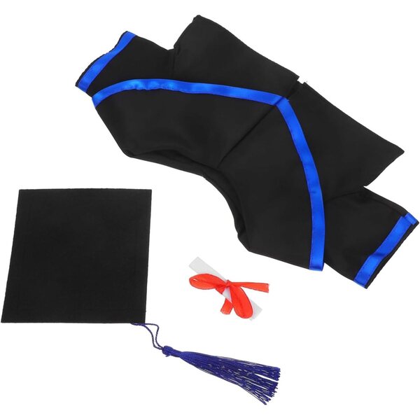 Abito da Laurea per Bambole GALPADA con Cappello e Roba Decorativa in Tessuto
