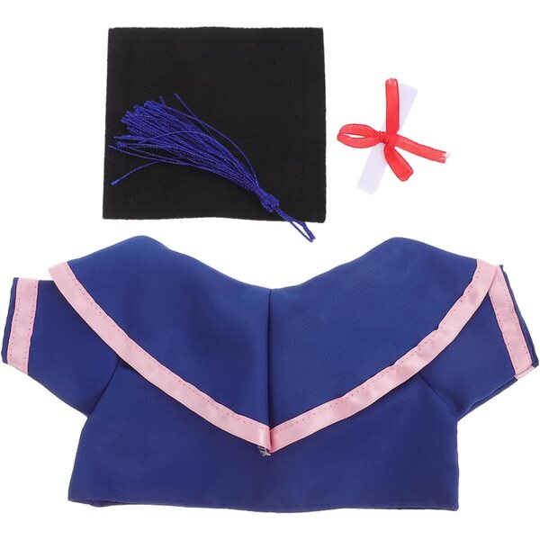 SOIMISS Costume di Laurea per Orsetti di Peluche con Vestito, Cappello e Certificato