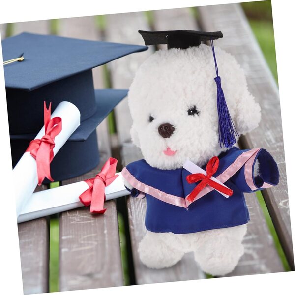 SOIMISS Costume di Laurea per Orsetti di Peluche con Vestito, Cappello e Certificato