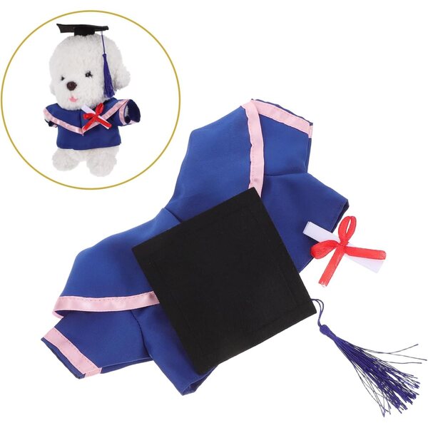 SOIMISS Costume di Laurea per Orsetti di Peluche con Vestito, Cappello e Certificato