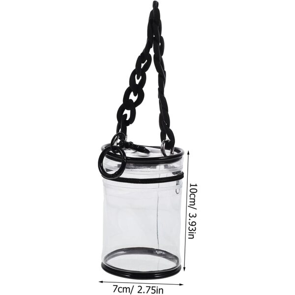SOIMISS Mini-Beutel aus transparentem PVC für Puppen mit Verschluss und wasserabweisend