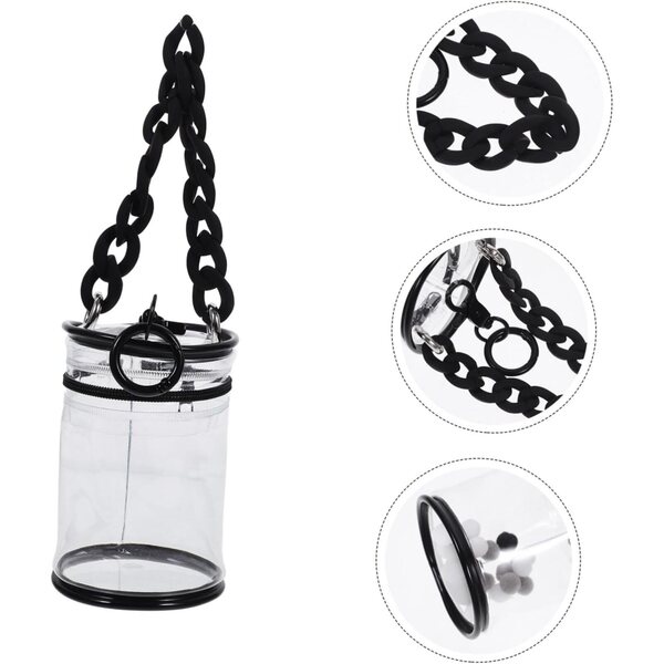 SOIMISS Mini-Beutel aus transparentem PVC für Puppen mit Verschluss und wasserabweisend