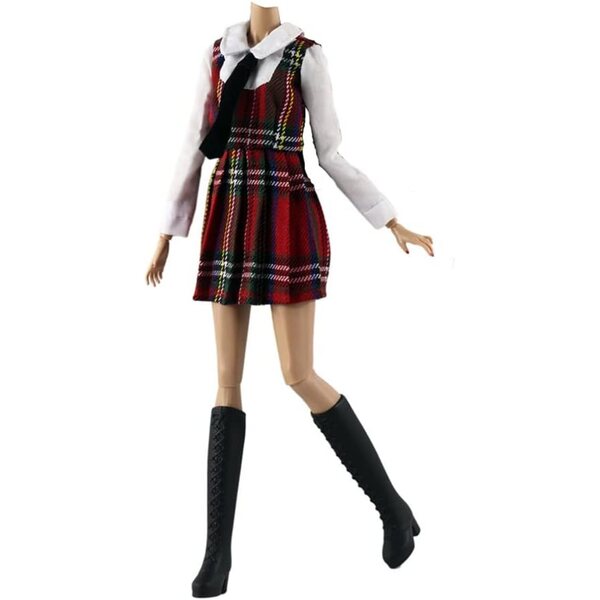 5er-Set Herbstkleidung mit Schuhen und Hut für 29-cm-Puppen - Lance Home