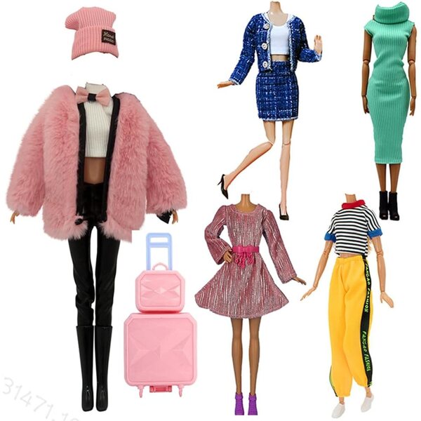 Set mit 5 herbstlichen Modeaccessoires für elegante und lässige 29 cm große Lance Home-Puppen