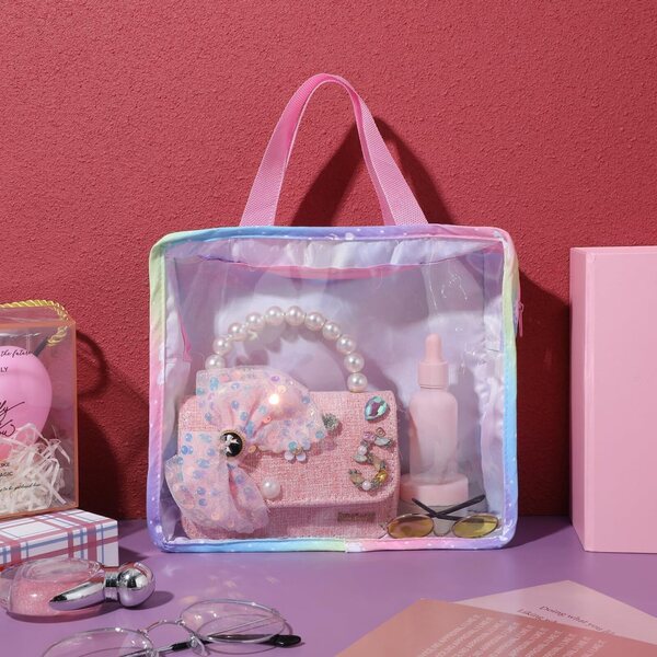Borsa portaoggetti per bambole Toyvian mini borsetta colorata e pratica 24x22x8 cm