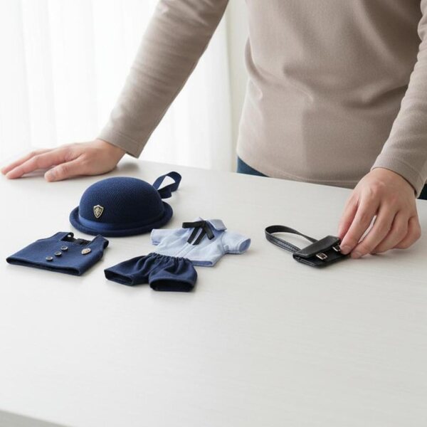 4-teilige Mütteruniform für OB11-Puppen mit feinen Details und attraktivem Design