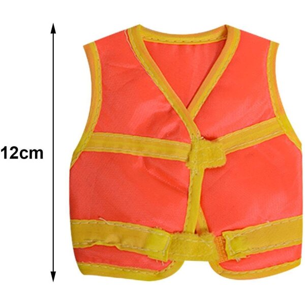 Reflektierende Weste für Figuren 30 cm – Stilvolle und widerstandsfähige Kleidung 1/6