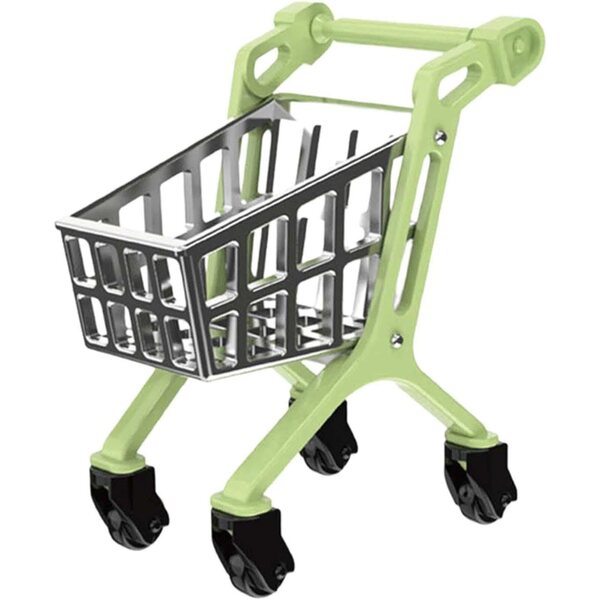 Mini Carrello Supermercato per Casa delle Bambole Scala 1/6 e 1/12 in PP Resistente