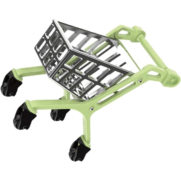 Mini Carrello Supermercato per Casa delle Bambole Scala 1/6 e 1/12 in PP Resistente