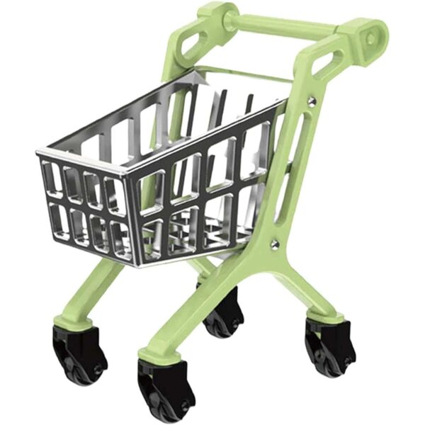 Mini Carrello Supermercato per Casa delle Bambole Scala 1/6 e 1/12 in PP Resistente