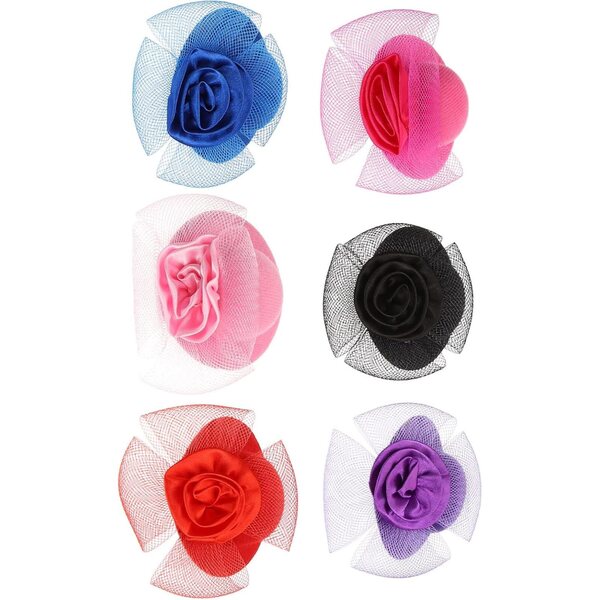 Set 6 Mini Cappelli Decorativi per Bambole in Tessuto Colorato GARVALON