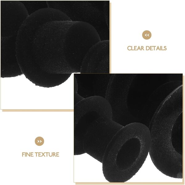 Mini Chapeaux Hauts-de-Forme Noirs 30 Stück für Weihnachtsdekorationen und kreatives Basteln