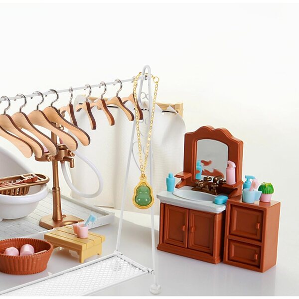 Set 2 Collane Miniature in Metallo e Plastica per Bambole 1:6, Eleganti e Resistenti