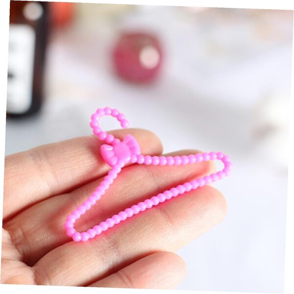 Mini-Cintres für Puppen, 60 Stück, aus robustem Kunststoff für Kleidung und Accessoires