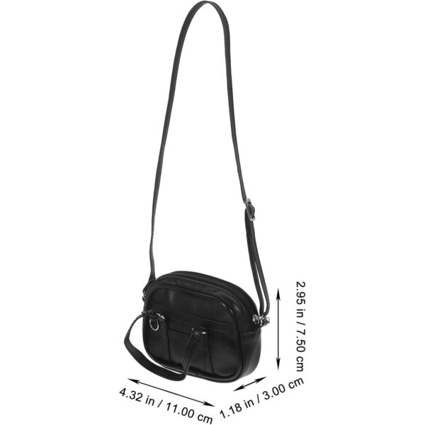 Mini borsetta in PU nera per bambola 18 pollici - accessorio decorativo resistente