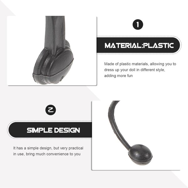 Set Accessori Miniature per bambole: Casco, Microfono e 2 Paia di Occhiali Neri
