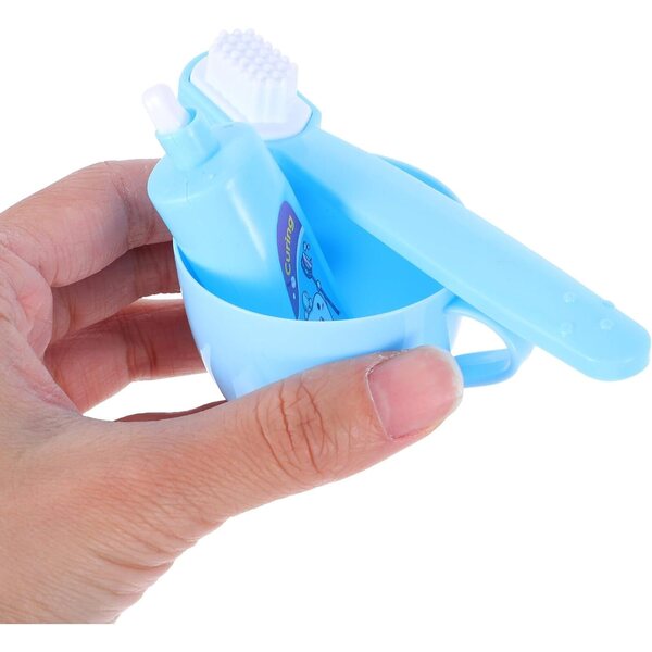 UPKOCH Set 2 Accessori Miniature per Bagno Bambole 45 cm con Spazzolino e Dentifricio