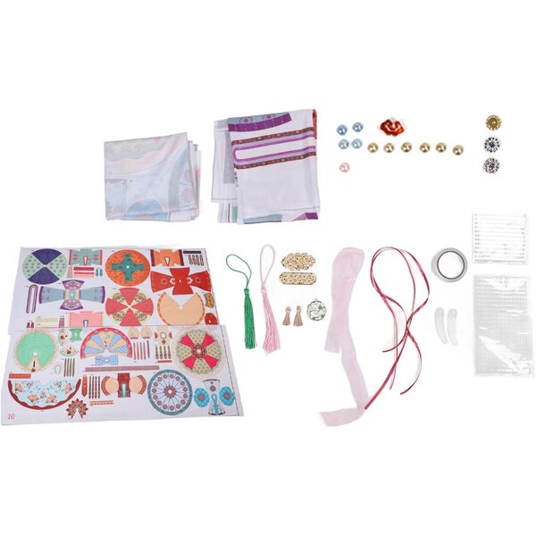 Kreativset 10 Hanfu-Schaufensterpuppen mit Stoffen und Accessoires für traditionelle chinesische Kleidung