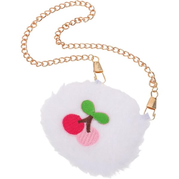 Set 2 Mini Borse Kawaii per Bambole: Cerise & Cartoon in Tessuto Lavabile