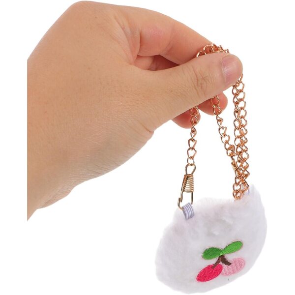 Set 2 Mini Borse Kawaii per Bambole: Cerise & Cartoon in Tessuto Lavabile