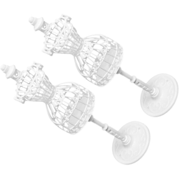 GARVALON Mini Supporto per Bambole 2 Pezzi in Plastica Resistente per Vestiti e Giocattoli