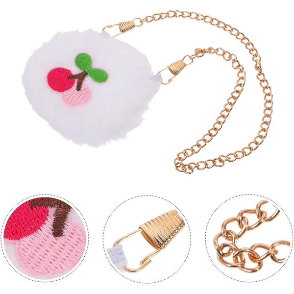 Set 2 Mini Borse per Bambole: Zainetto e Borsa Ciliegia, Accessori Moda e Gioco