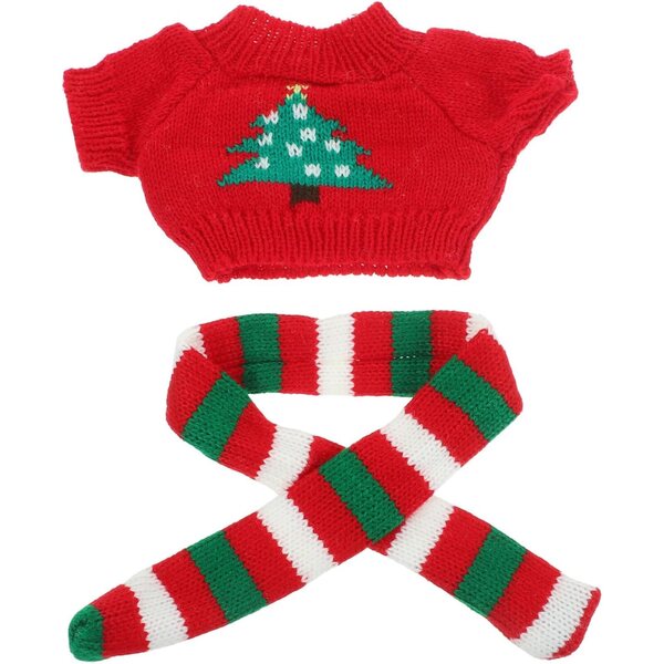 Mini-Pullover und Schal für Stoffpuppen, bezaubernde und widerstandsfähige Miniatur-Accessoires
