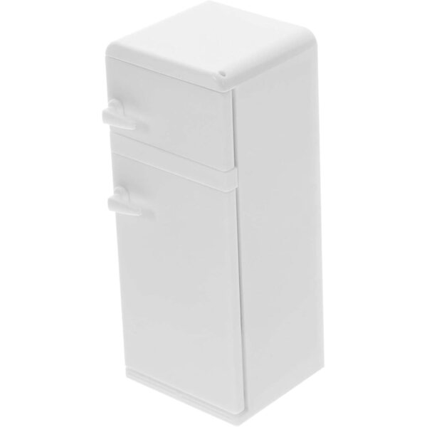 Mini Frigorifero Bianco in Miniatura per Casa delle Bambole, 4x4.5x11 cm