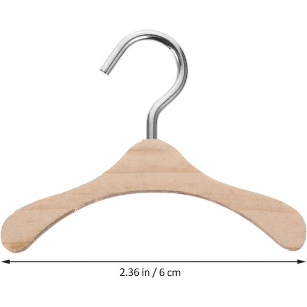 Set mit 10 Naturholzgürteln 6 cm für BJD-Puppen, Mini-Puppenhaus-Zubehör