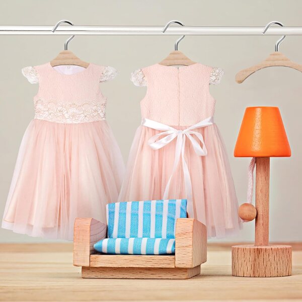 Set mit 10 Naturholzgürteln 6 cm für BJD-Puppen, Mini-Puppenhaus-Zubehör