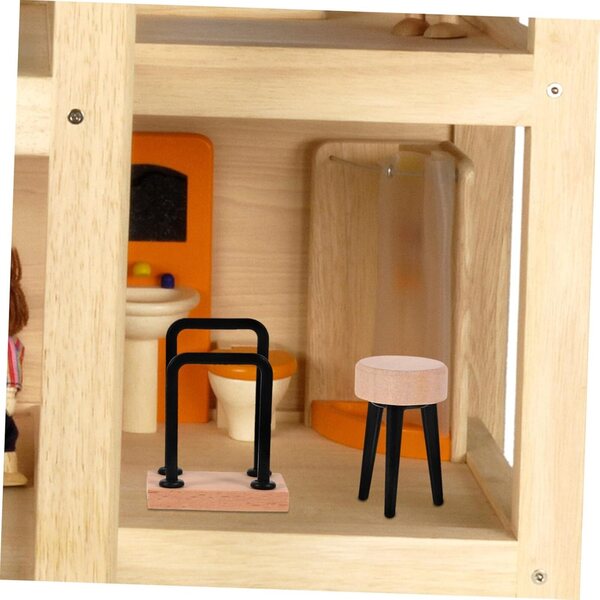 Set 5 pezzi arredo bagno in miniatura per casa delle bambole scala 1:12 LRXIYODE