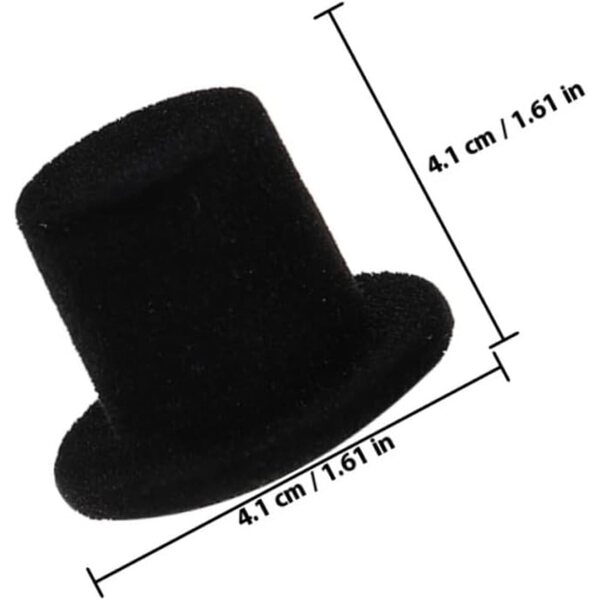 20 Mini Chapeaux Neri per Bricolage Decorazioni Halloween e Natale