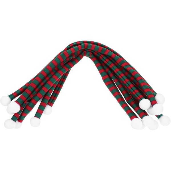 Set 10 Mini-Foulards Decorativi in Peluche per bamboles e Bottiglie di Vino