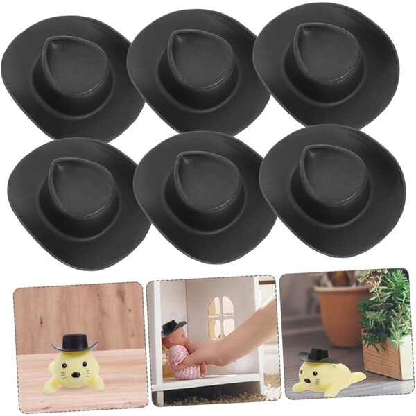Set mit 20 Mini-Cowboyhüten aus Kunststoff für Dekorationen und Heimwerker