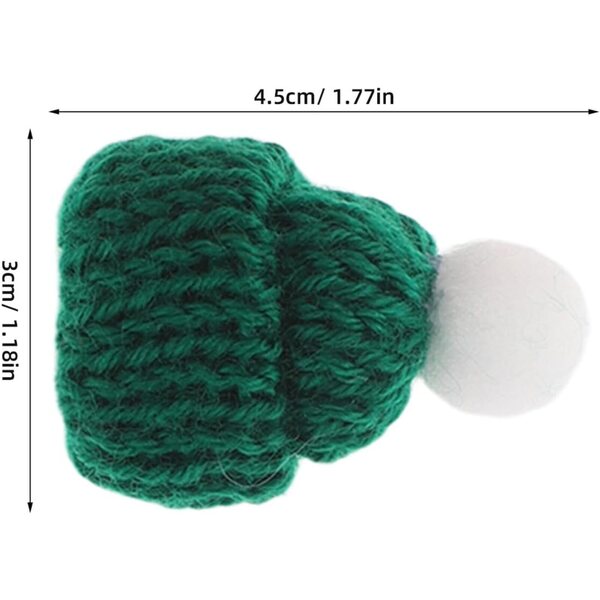 40 Mini Bonnet In maglias de Natale per Decorazioni Fai-da-Te e Idee Creative