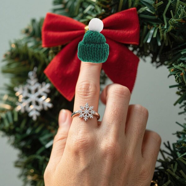 40 Mini Bonnet In maglias de Natale per Decorazioni Fai-da-Te e Idee Creative