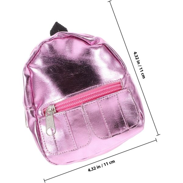 Mini Sac à Dos Rosé für Puppen – Dekoratives und funktionelles Accessoire für Puppenhäuser