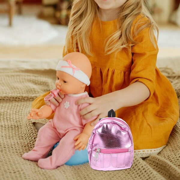Mini Sac à Dos Rosé für Puppen – Dekoratives und funktionelles Accessoire für Puppenhäuser